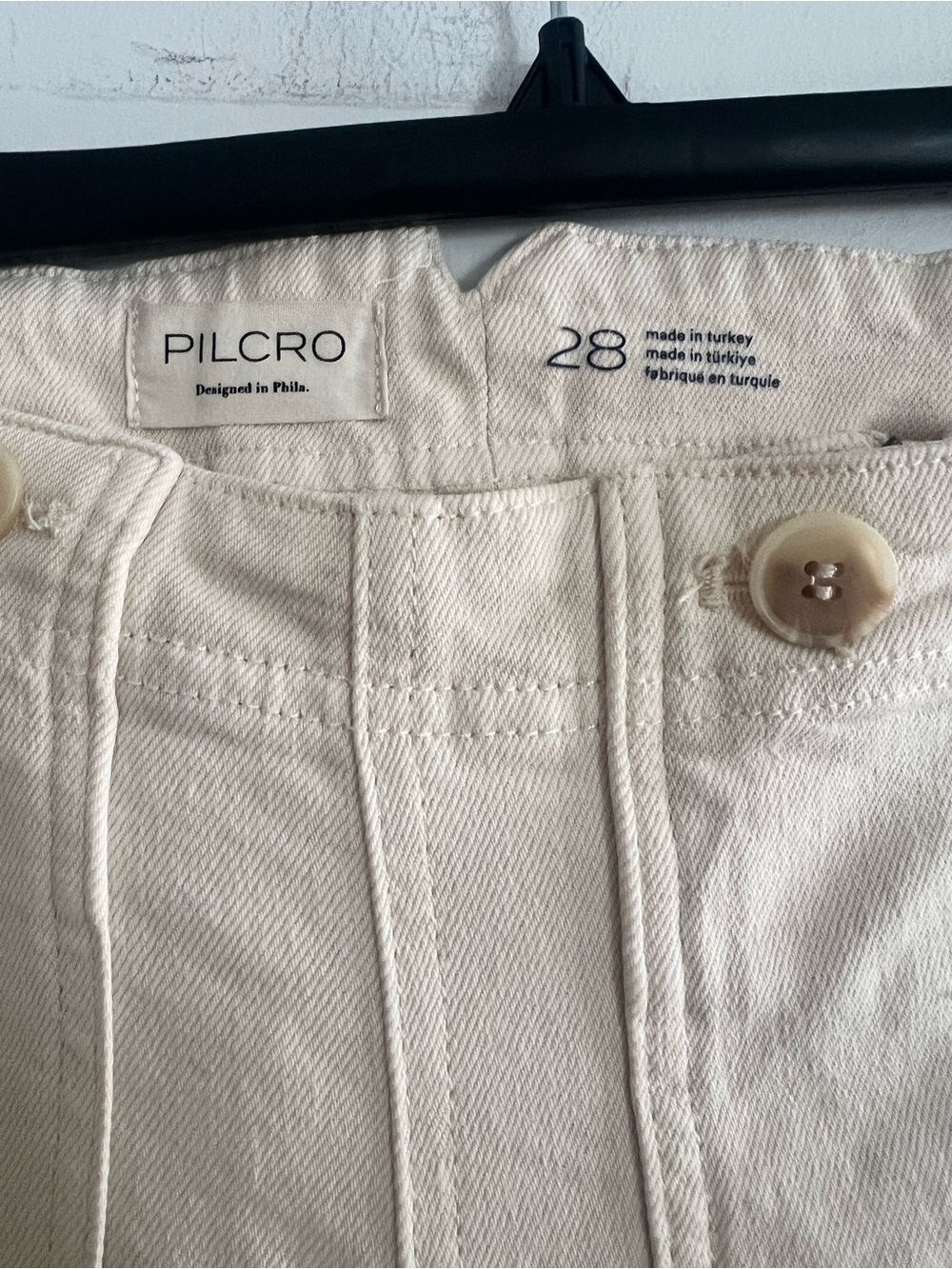 Pilcro High-Rise Wide Leg Pants in Natural - Picture 2 of 9